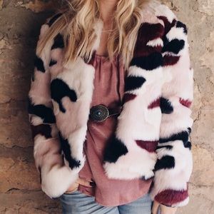 Brand new faux fur coat!